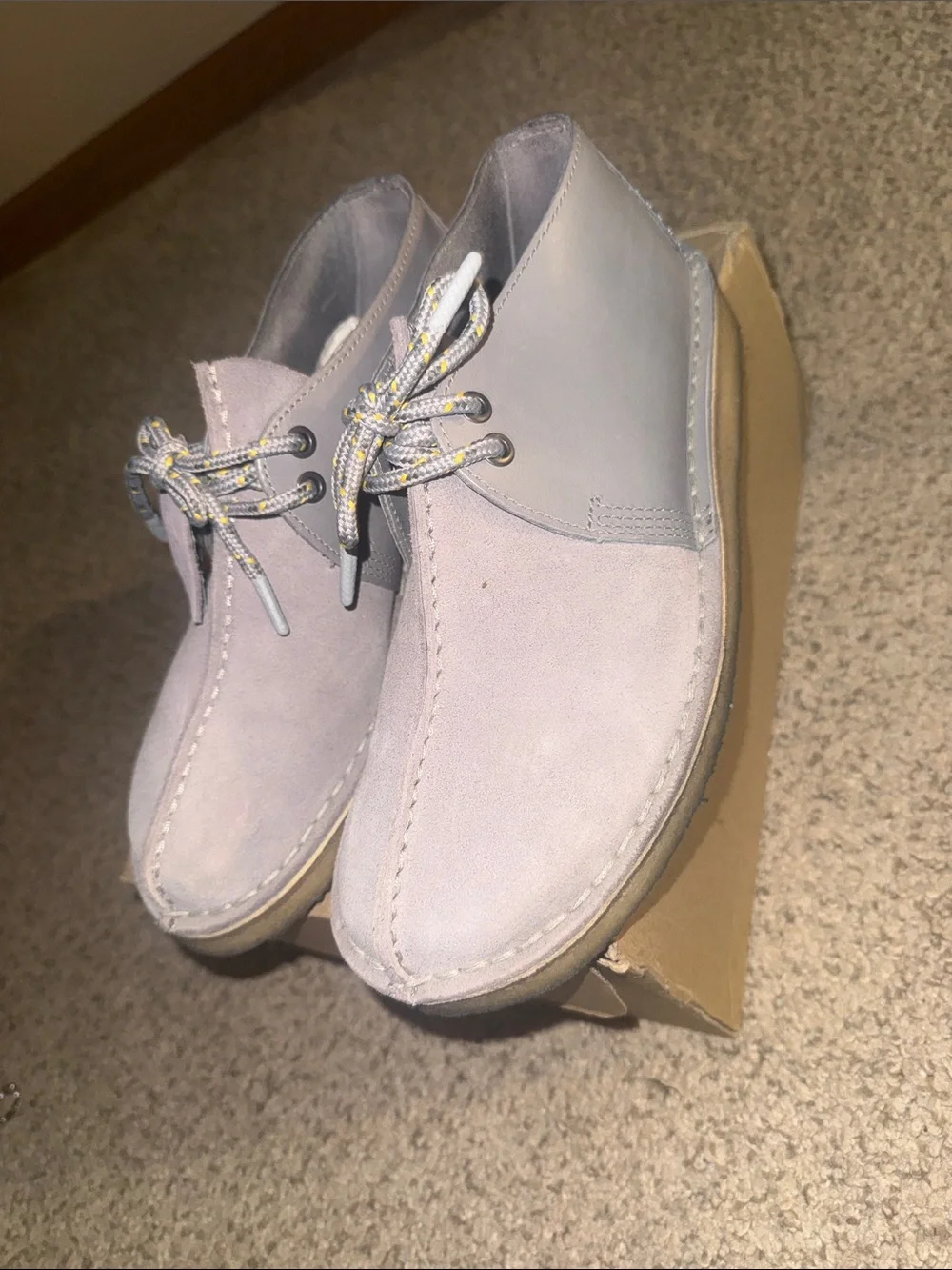 Clarks Desert Trek Boot - Blue Grey Combination - Men’s Size 7